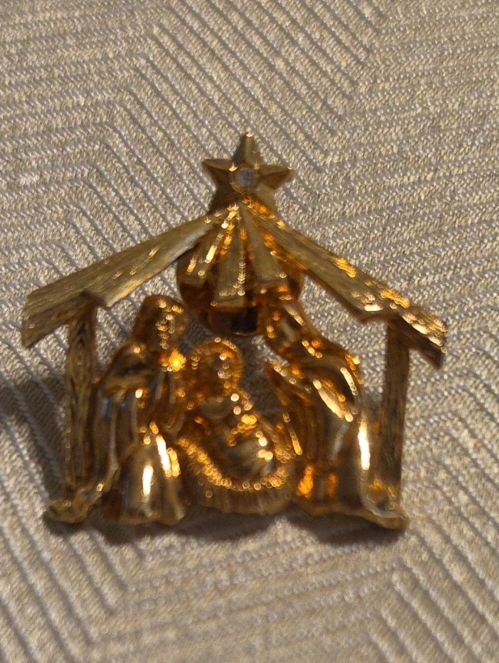 Gold Nativity Scene Ornament - Home Accents